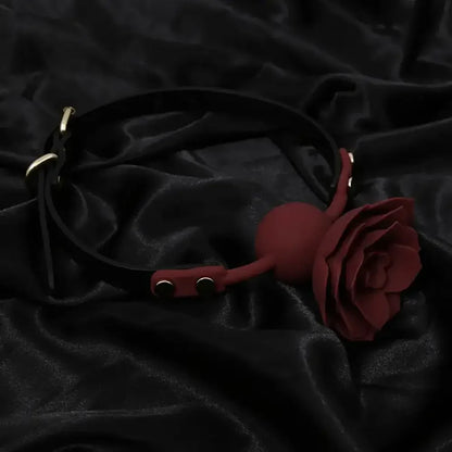 Rose Silicone Oral Ball Flower-shaped Oral Plug Sex Toy For Clit