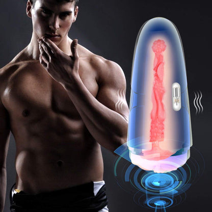 Detachable Pocket Pussy Sex Toy Vibrating Male Masturbator Cup