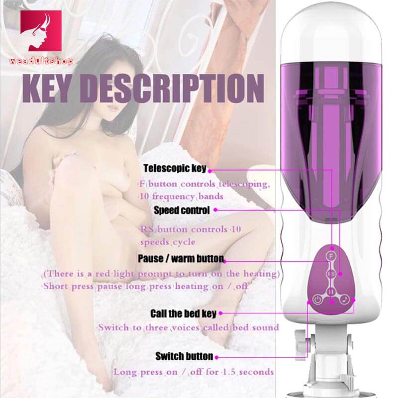 Realistic Pocket Masturbator Heating Mens Cock Stroker Toy