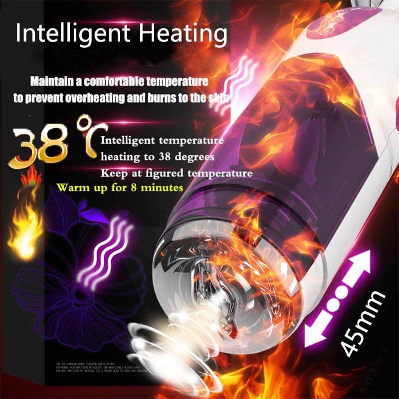 Realistic Pocket Masturbator Heating Mens Cock Stroker Toy