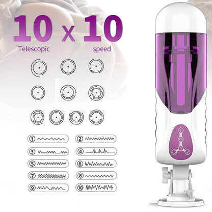 Realistic Pocket Masturbator Heating Mens Cock Stroker Toy