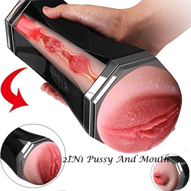 Vagina Mouth Oral Masturbator Vibrating Realistic Pussy