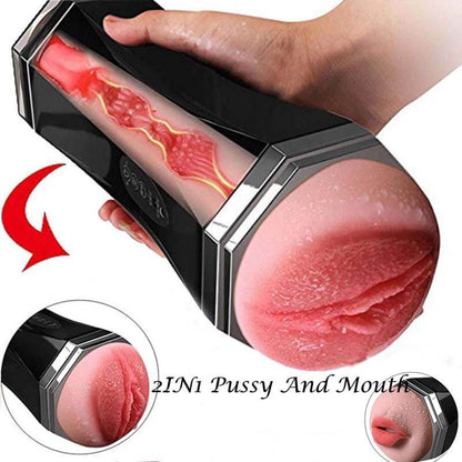 Vagina Mouth Oral Masturbator Vibrating Realistic Pussy