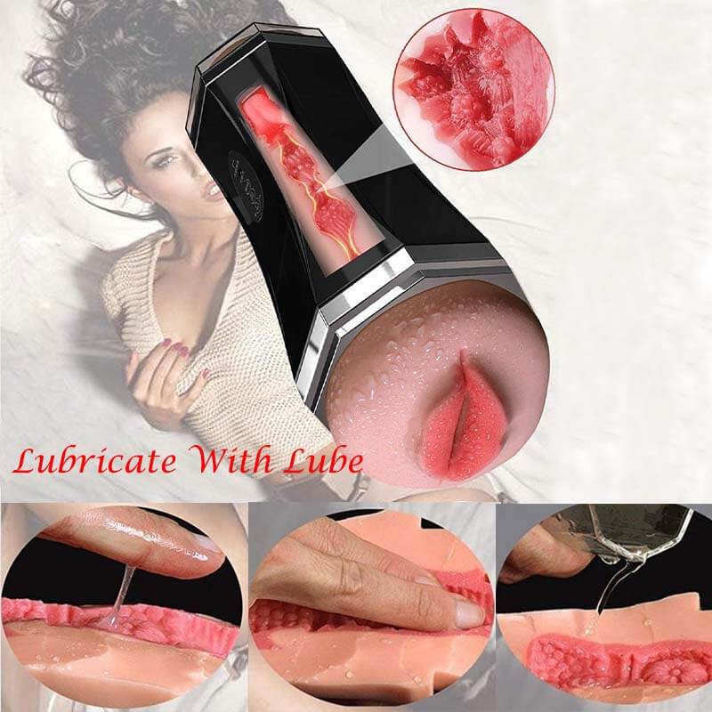 Vagina Mouth Oral Masturbator Vibrating Realistic Pussy