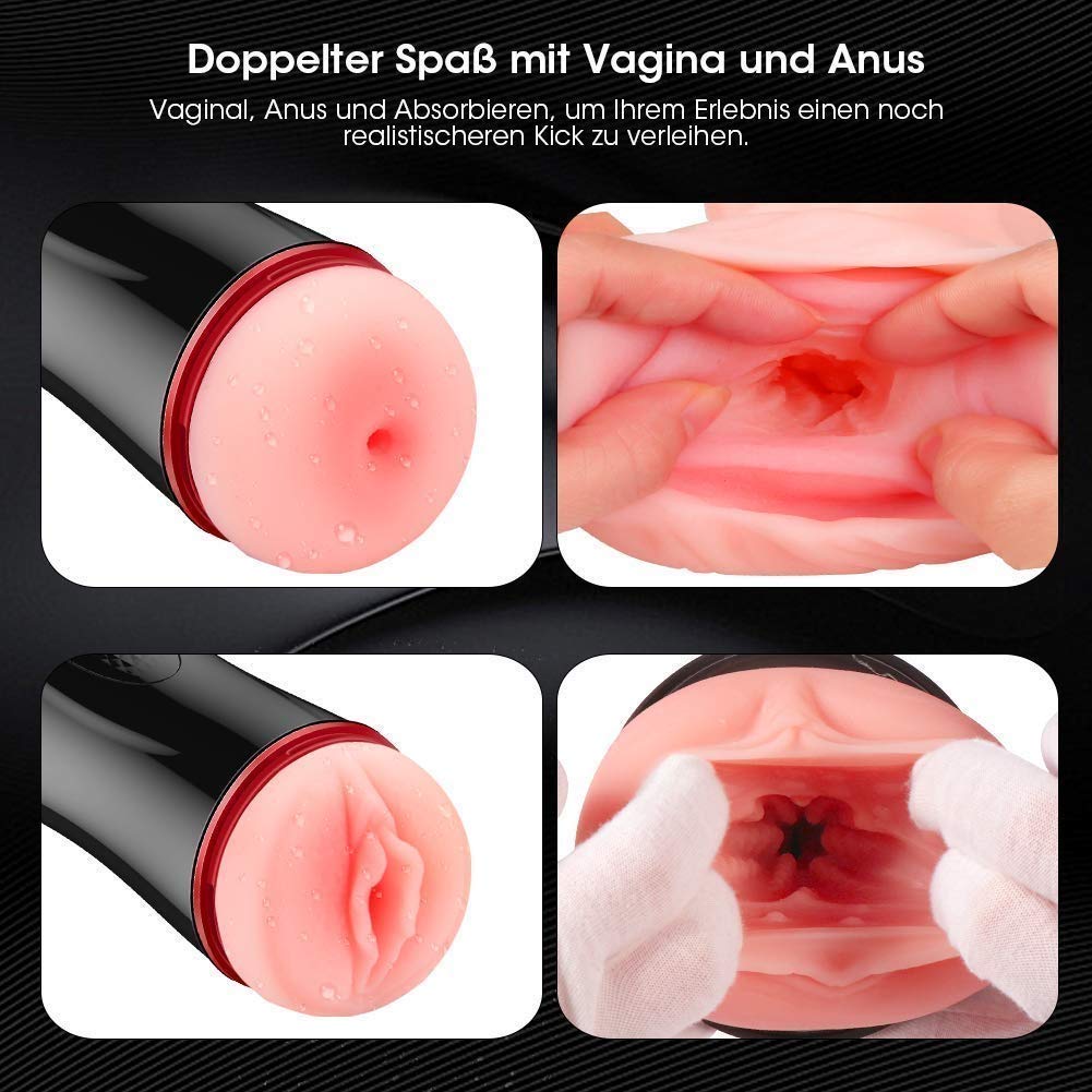 Electronic Pocket Pussy Ass Stroker Intelligent Sound 5D Toy