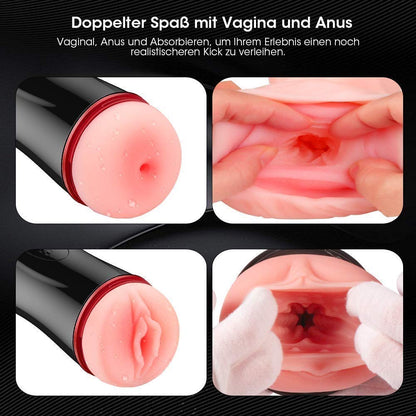 Electronic Pocket Pussy Ass Stroker Intelligent Sound 5D Toy