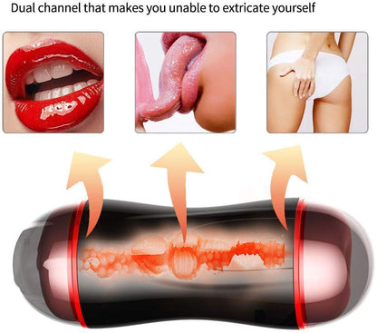 Electronic Pocket Pussy Ass Stroker Intelligent Sound 5D Toy