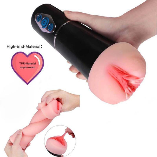 10 Mode Silicone Smart Vibrating Pocket Pussy